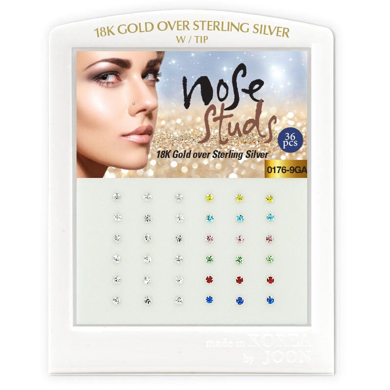 Nose Studs Set/Display #0176-9GA (36PC)