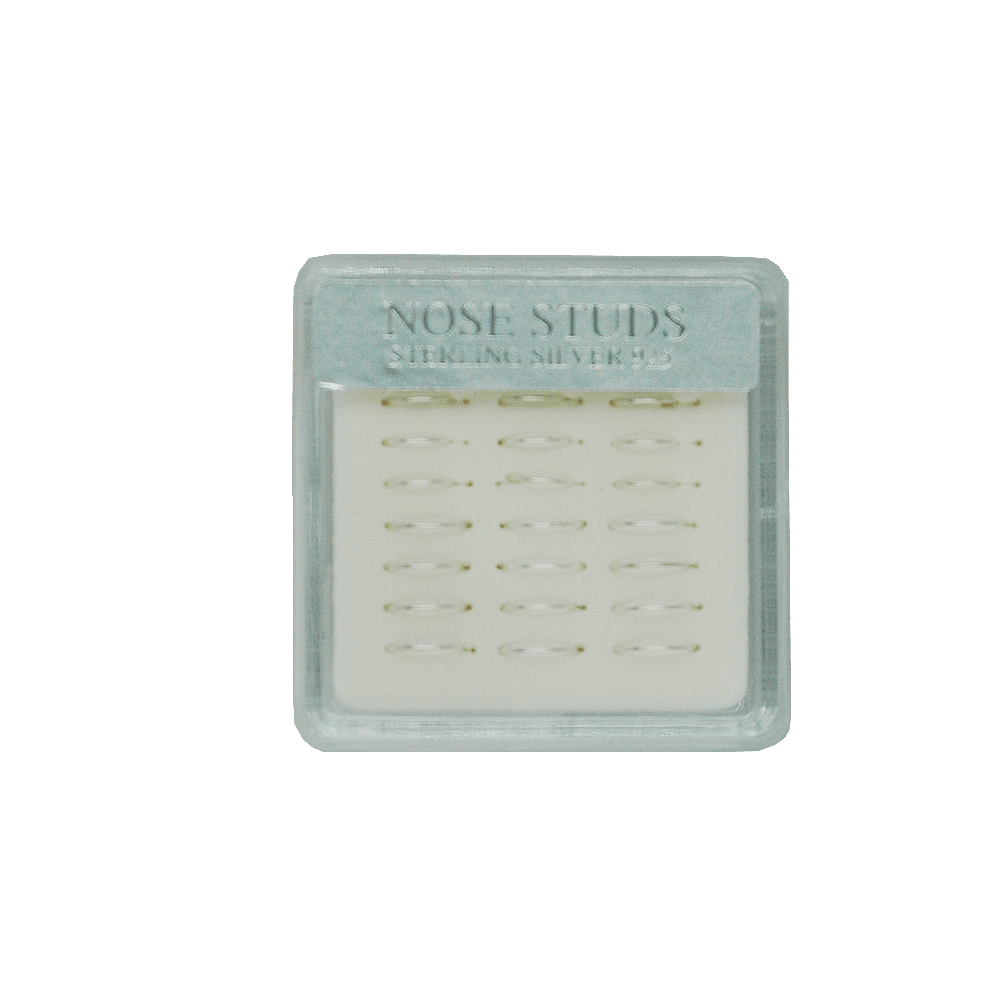 Nose Hoops Sterling Silver #02-20 Set/Display (24PC)