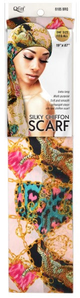 Qfitt Silky Chiffon Scarf #6101-6109 (PC)