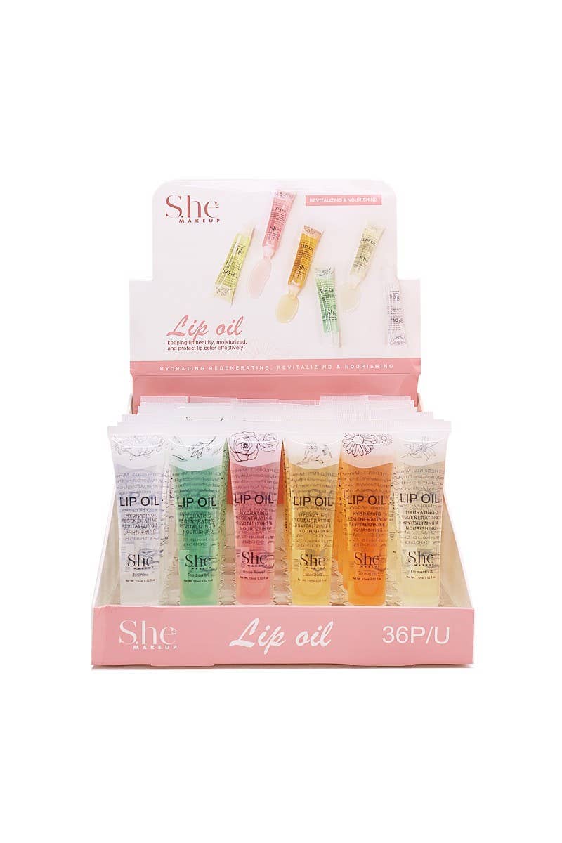 She Assorted Clear Lip Oil Set #LG15 (36PC)