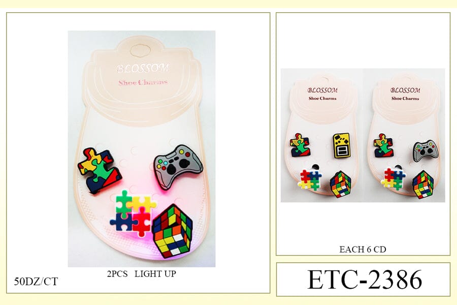 Light Up Shoe Charms #ETC-2386 (12PC)