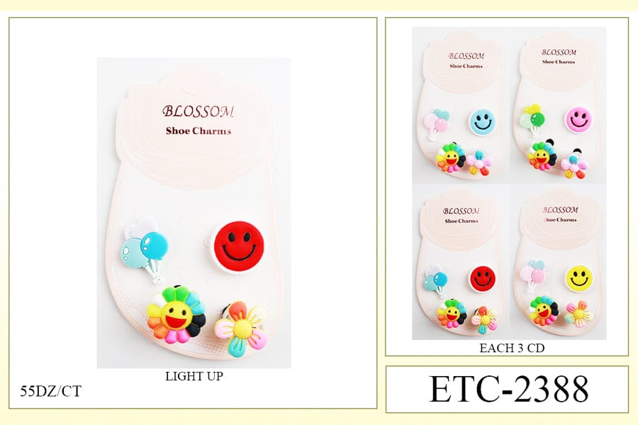 Light Up Shoe Charms #ETC-2388 (12PC)