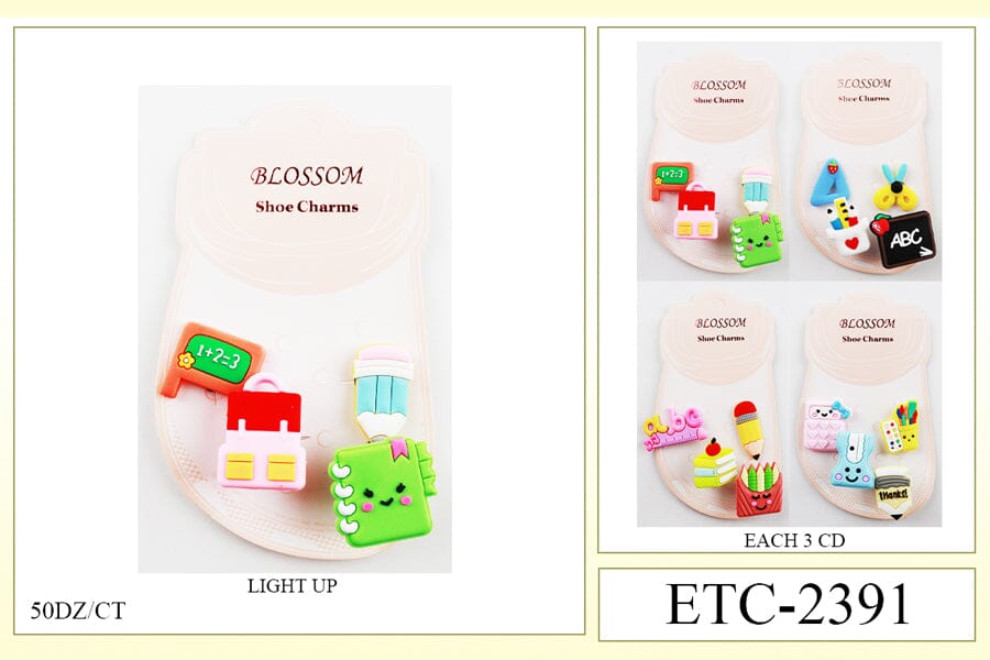 Light Up Shoe Charms #ETC-2391 (12PC)