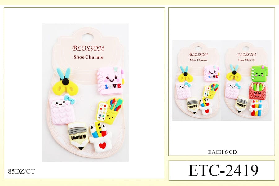 Shoe Charms #ETC-2419 (12PC)