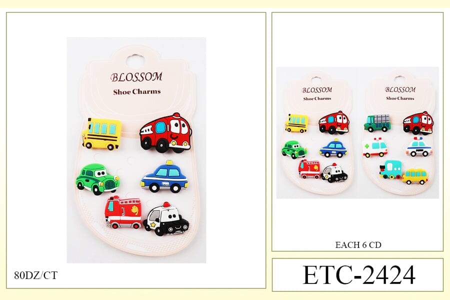 Shoe Charms #ETC-2424 (12PC)