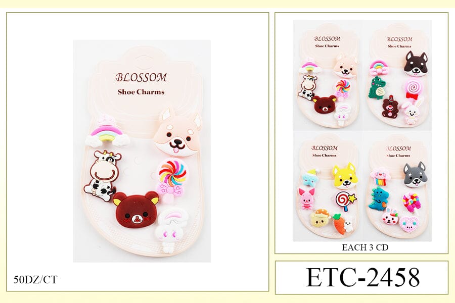 Shoe Charms #ETC-2458 (12PC)