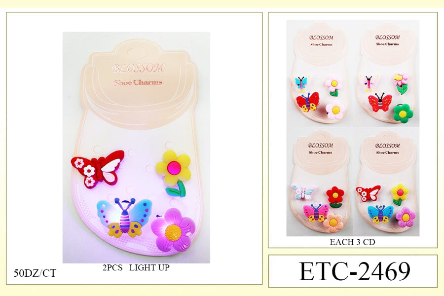 Light Up Shoe Charms #ETC-2469 (12PC)