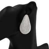 Premium Iced Tear Drop Earrings (1PC) #KE