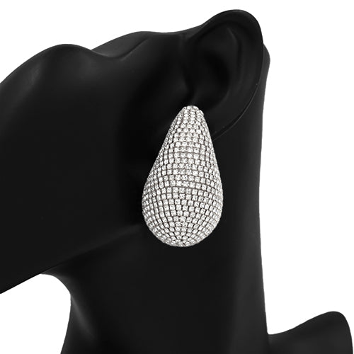 Premium Iced Tear Drop Earrings (1PC) #KE