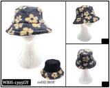 Fashion Fuzzy Reversible Bucket Hat #WBH1395 - Multiple Colors (PC)