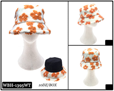 Fashion Fuzzy Reversible Bucket Hat #WBH1395 - Multiple Colors (PC)