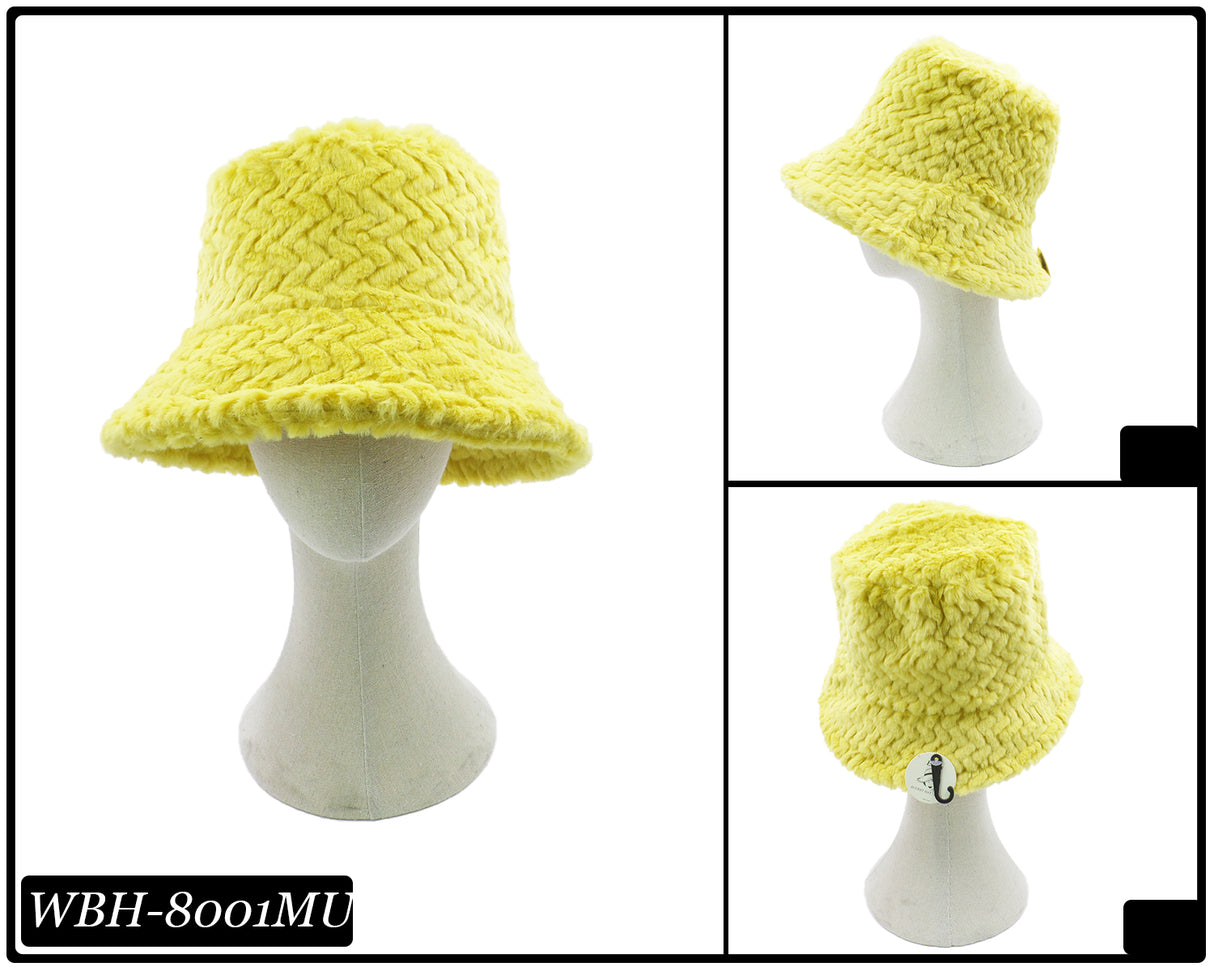 Fashion Fuzzy Bucket Hat #WBH8001 - Multiple Colors (PC)