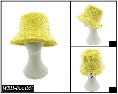 Fashion Fuzzy Bucket Hat #WBH8001 - Multiple Colors (PC)
