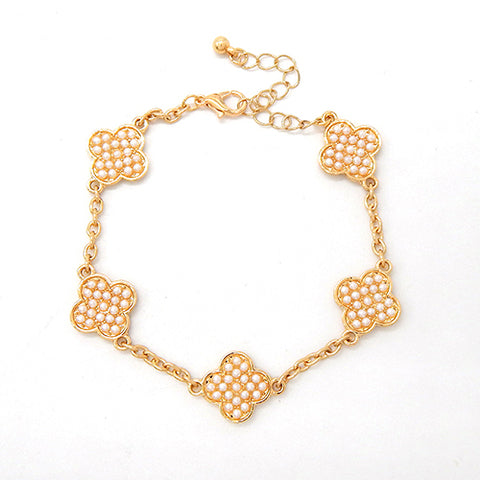 Fashion Design Clover Bracelets #YB2275 - Multiple Colors (PC)