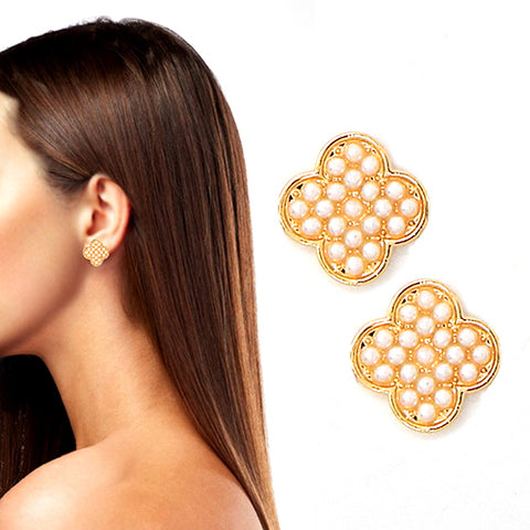 Fashion Design Clover Earrings #YE3542 - Multiple Colors (PC)