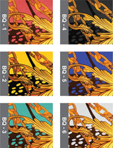 #7034 Lux Pattern Luxury Silky Satin Bonnet / Assort (6PC)