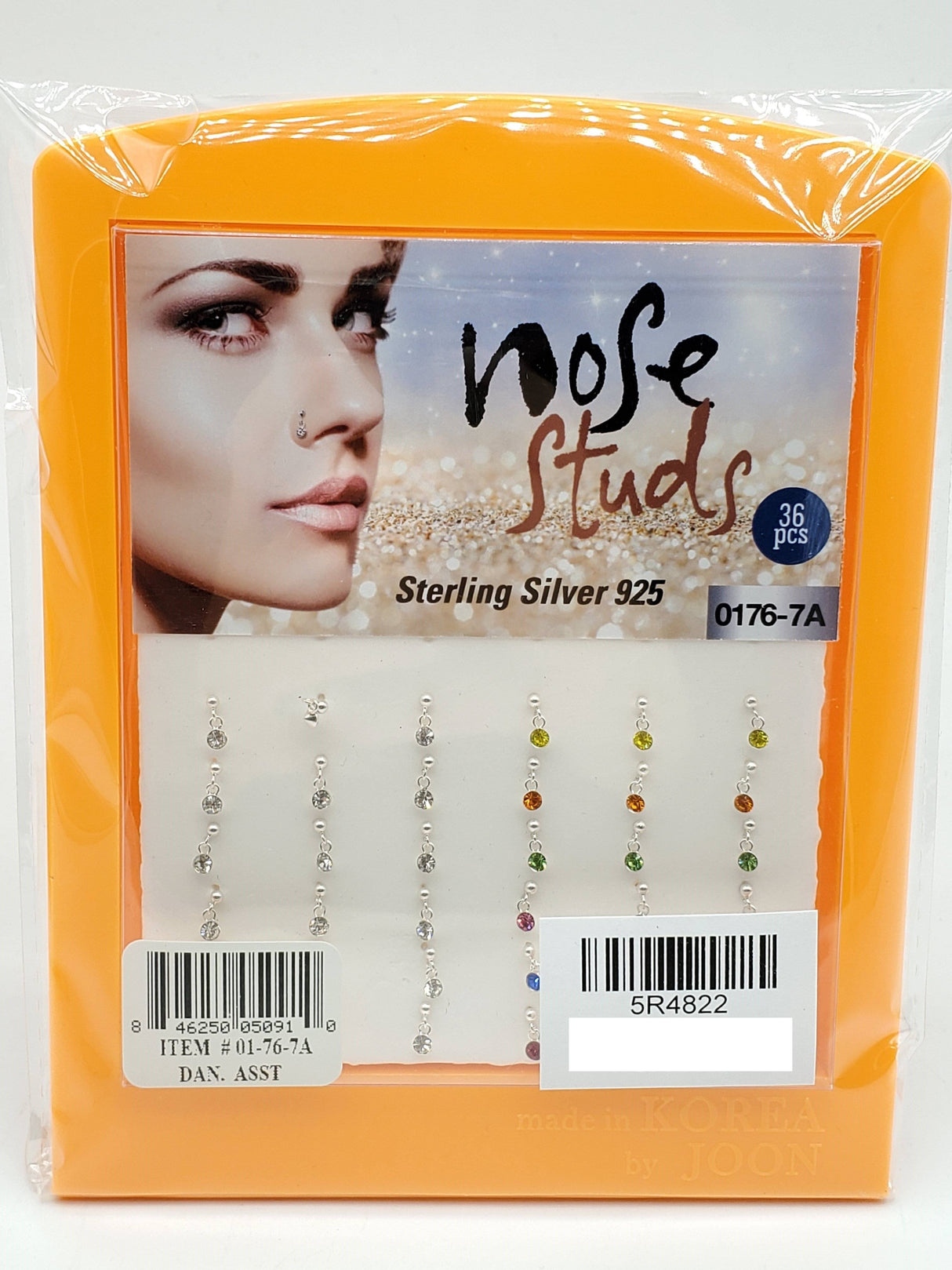 Nose Studs Set/Display #01-76-7A (36PC)