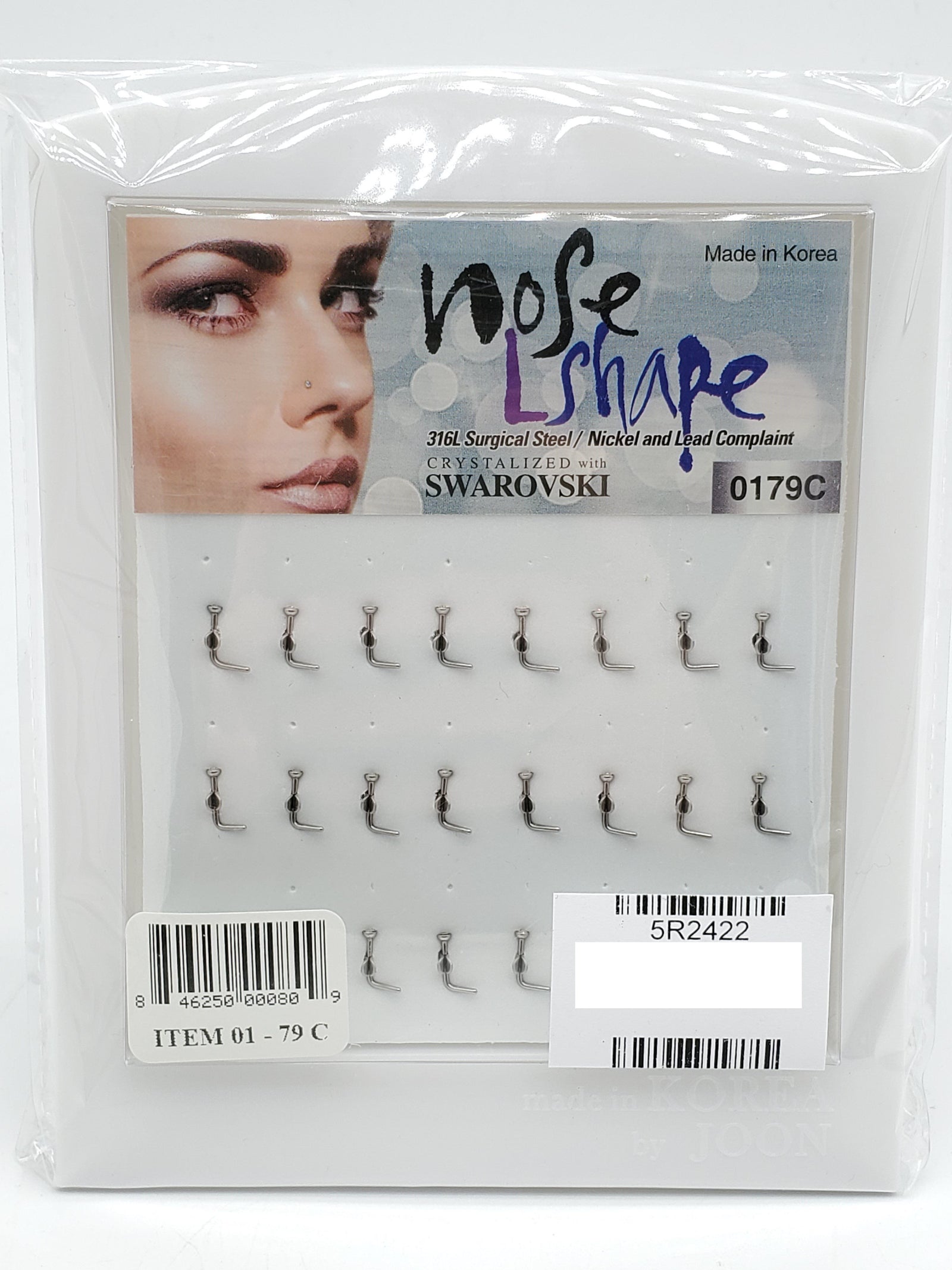 Nose L Shape Set/Display #01-79C (24PC)