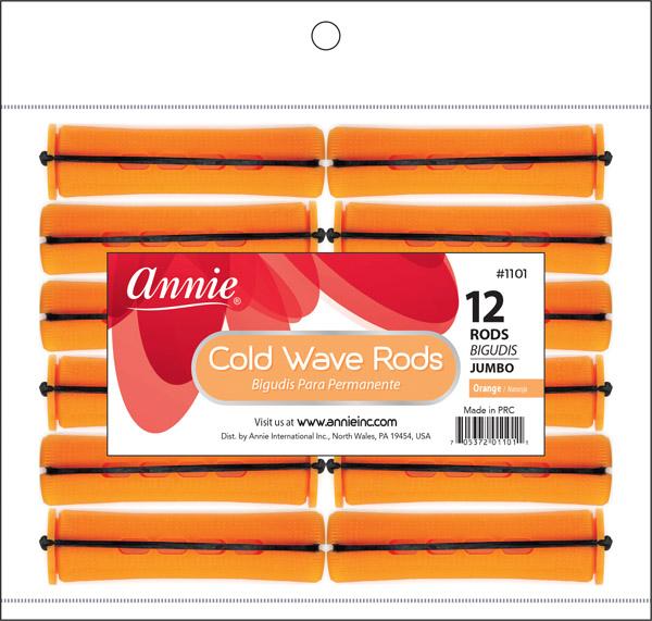 #1101 Annie Jumbo Cold Wave Rods 12Pc Orange (12PC)