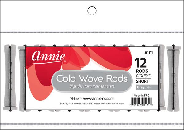 #1111 Annie Cold Wave Rods Short 12Pc Gray (12PC)
