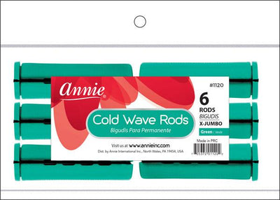 #1120 Annie Cold Wave Rods X-Jumbo 6Pc Green (12PC)