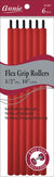 #1281 Annie Flex Grip Rollers 1/2" Diameter 10" Long 6Pc Red (6PC)