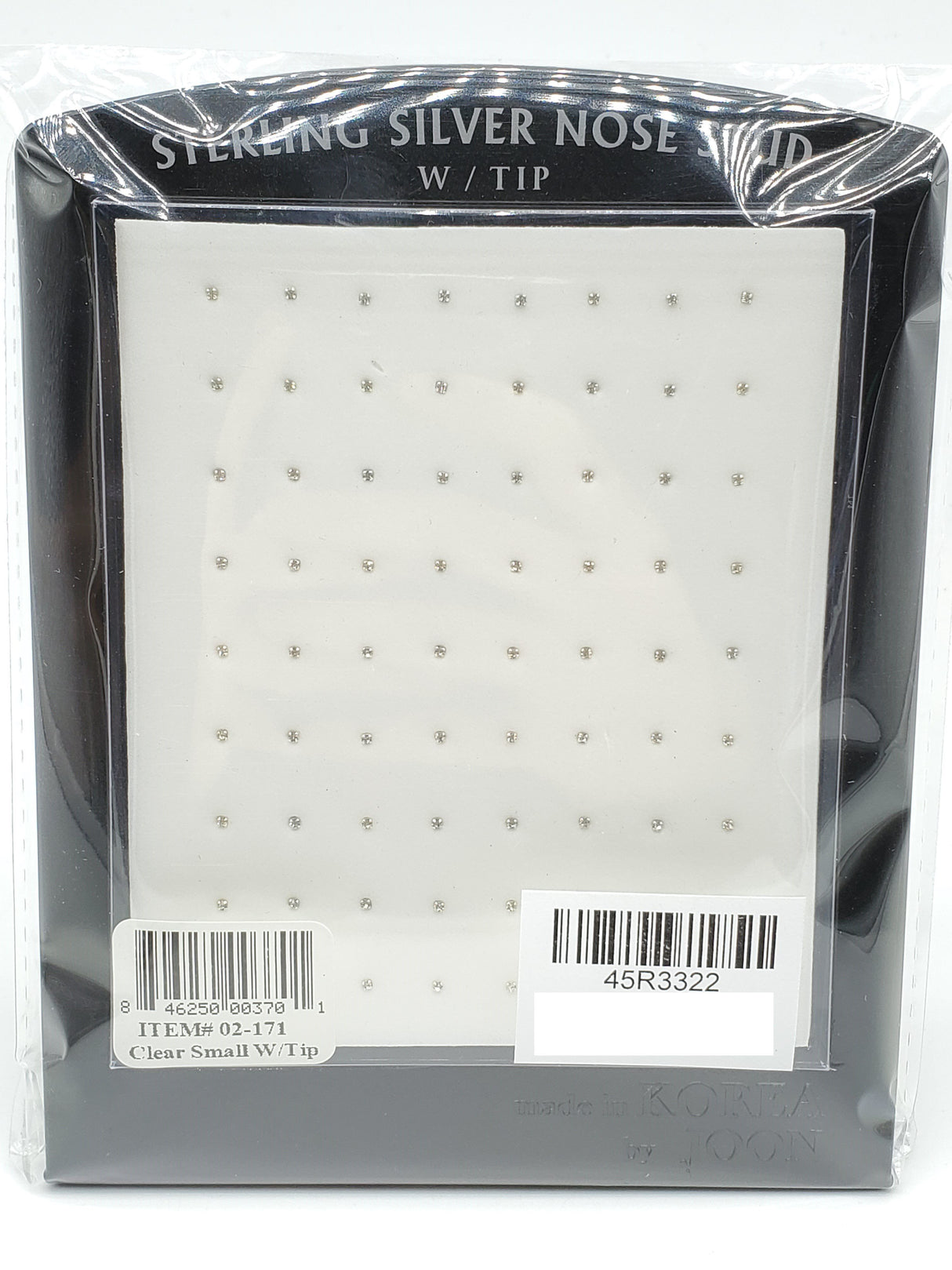 Sterling Silver Nose Piercing Set/Display #02-171 (72PC)