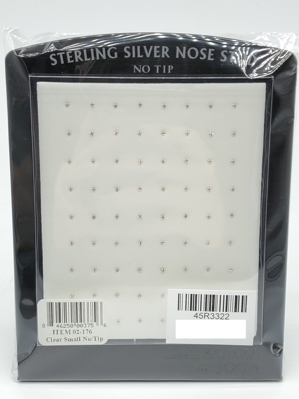 Sterling Silver Nose Piercing Set/Display #02-176 (72PC)