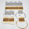 Gold/Silver Hoop Earrings #0220-0228-0232-0240-0248-0255-0300 (PC)