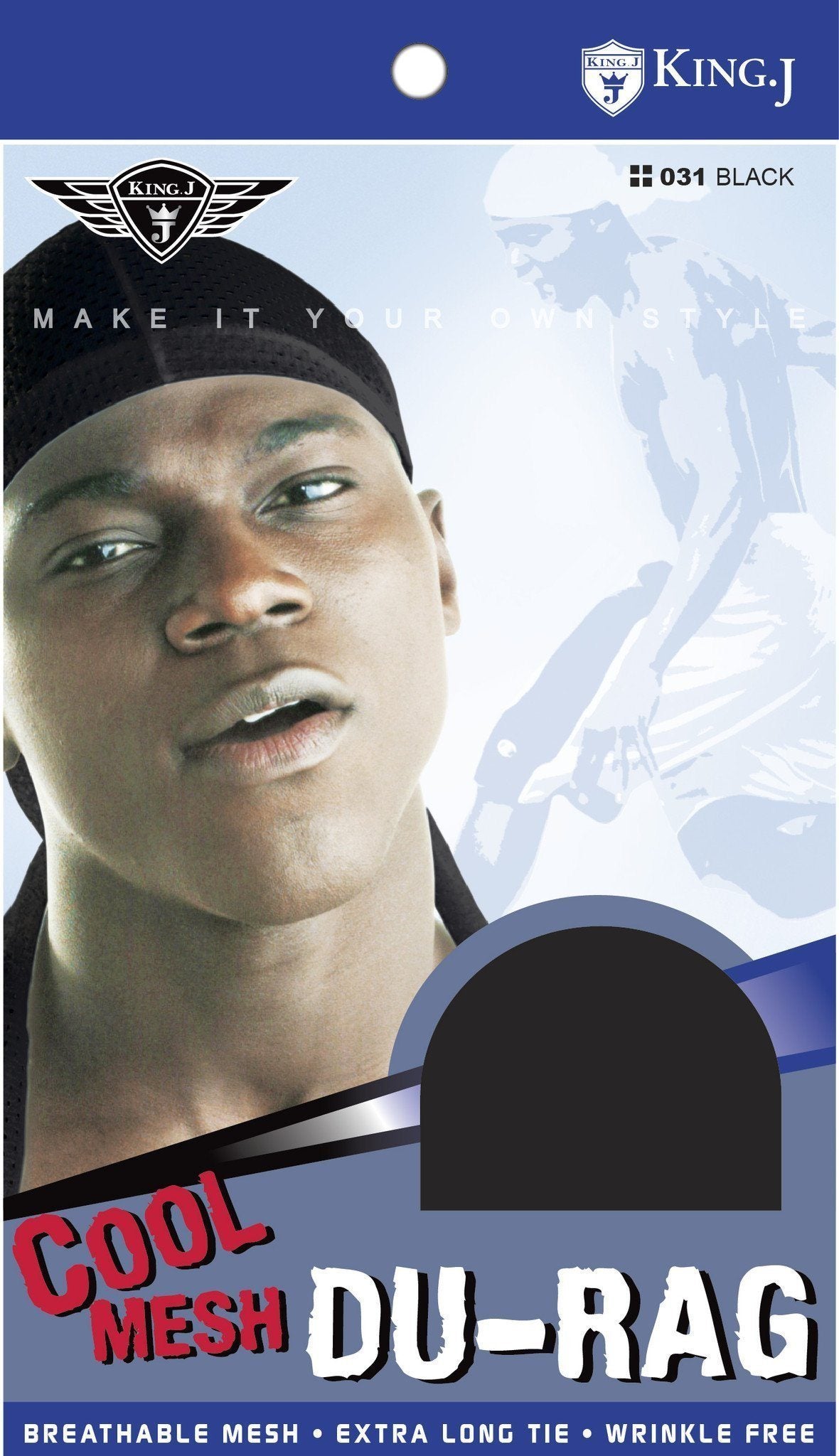 #031 Cool Mesh Du-Rag / Black (12PC)