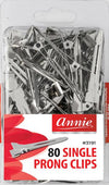#3191 Annie Premium 80Pc Single Prong Clips (6PC)