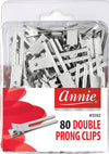 #3192 Annie Premium 80Pc Double Prong Clips (6PC)