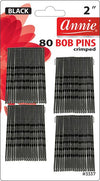 #3337 Annie 80Pc Bob Pins Black 2" (12PC)