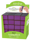 #5378 Annie Almine Black Sanding Block Display  Grit 80/120 (20PC)