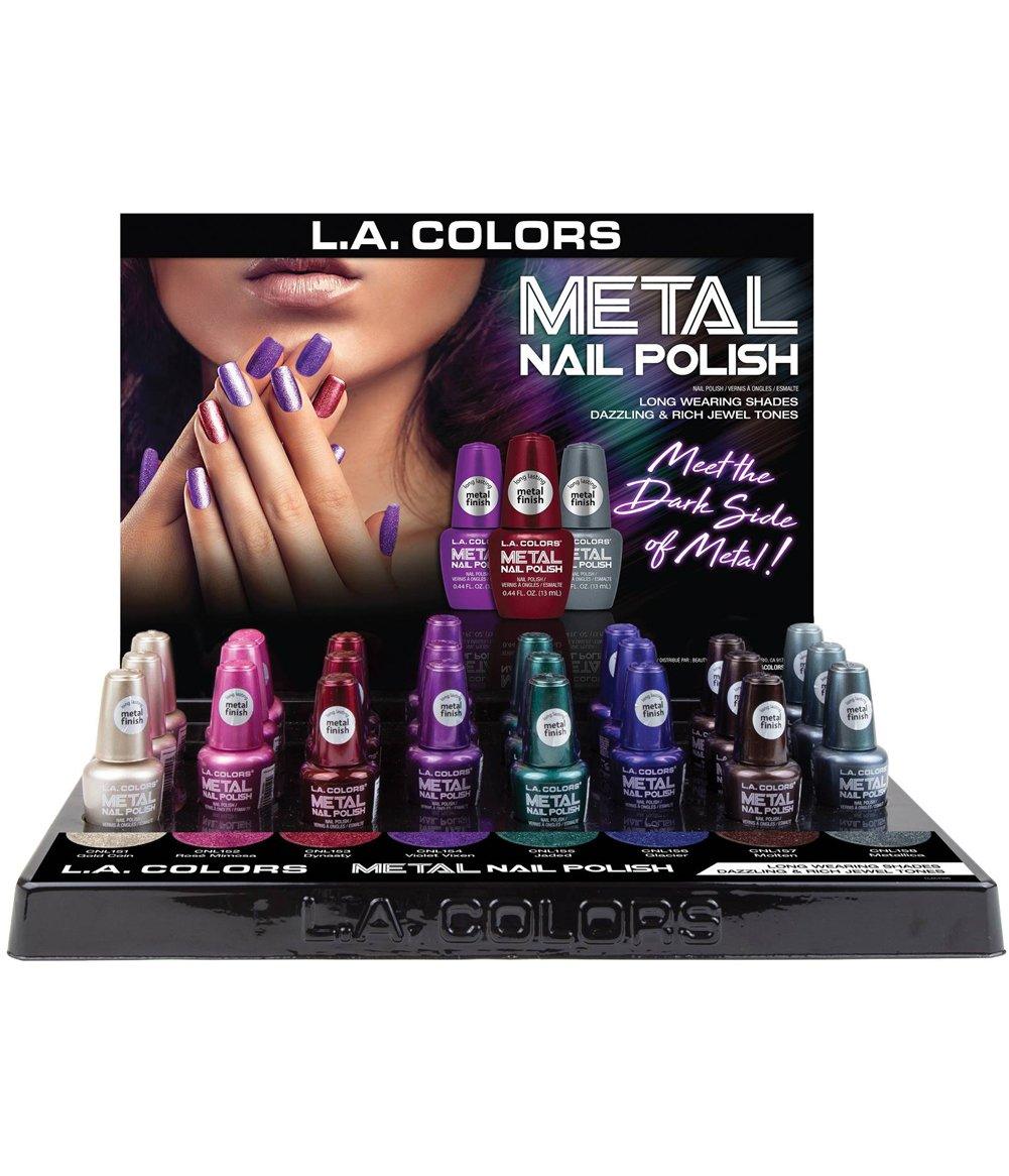 LA Colors Dark Metal Nail Polish Set #CLAC439 (24PC) – YoungsGA
