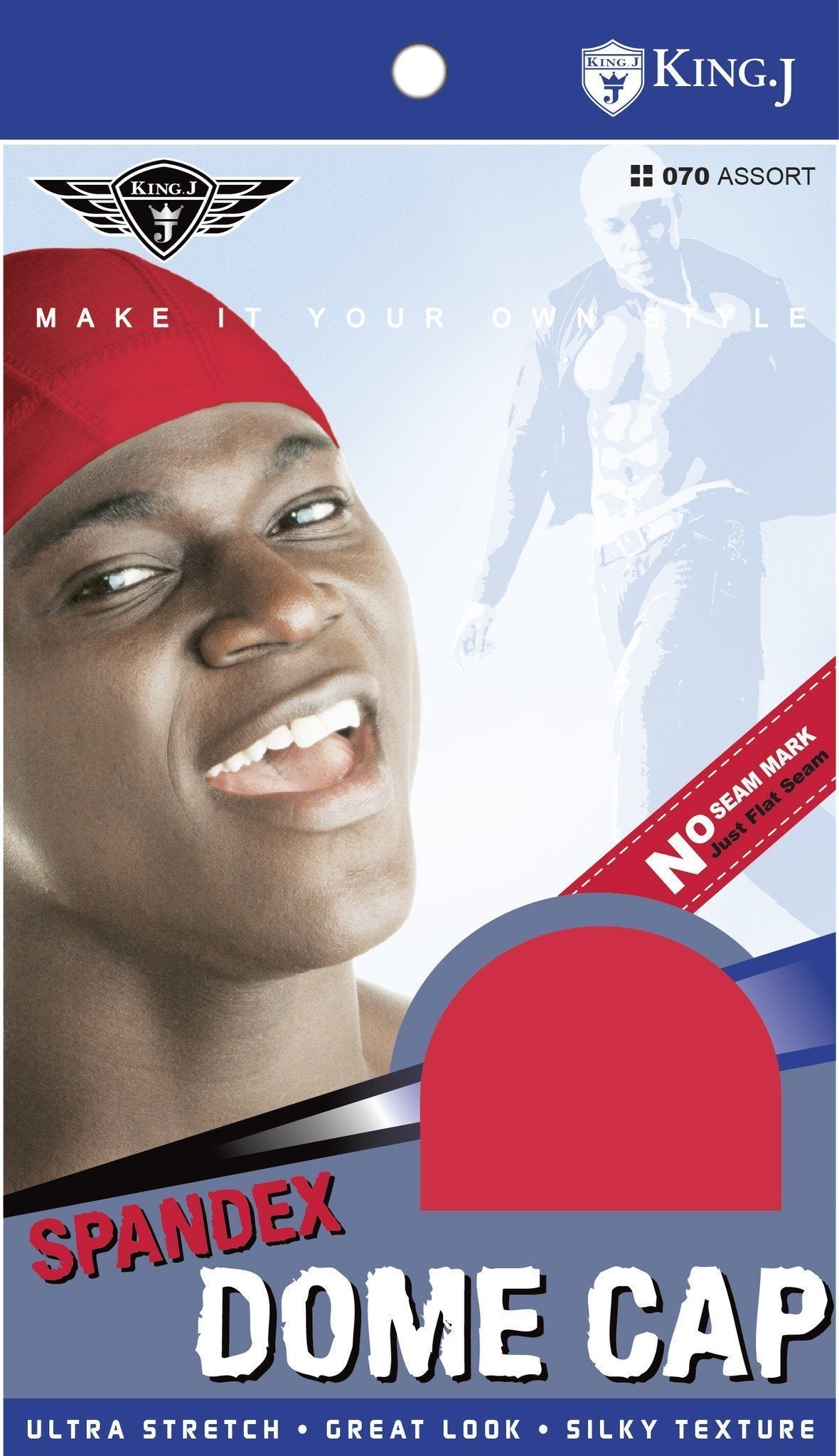 #070 Spandex Dome Cap / Assort (12PC)