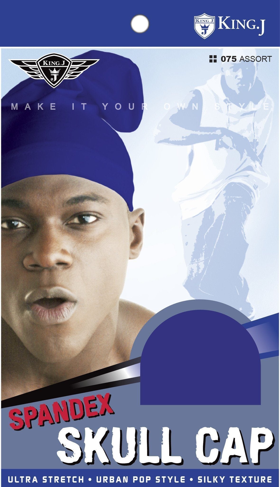 #075 Spandex Skull Cap / Assort (12PC)