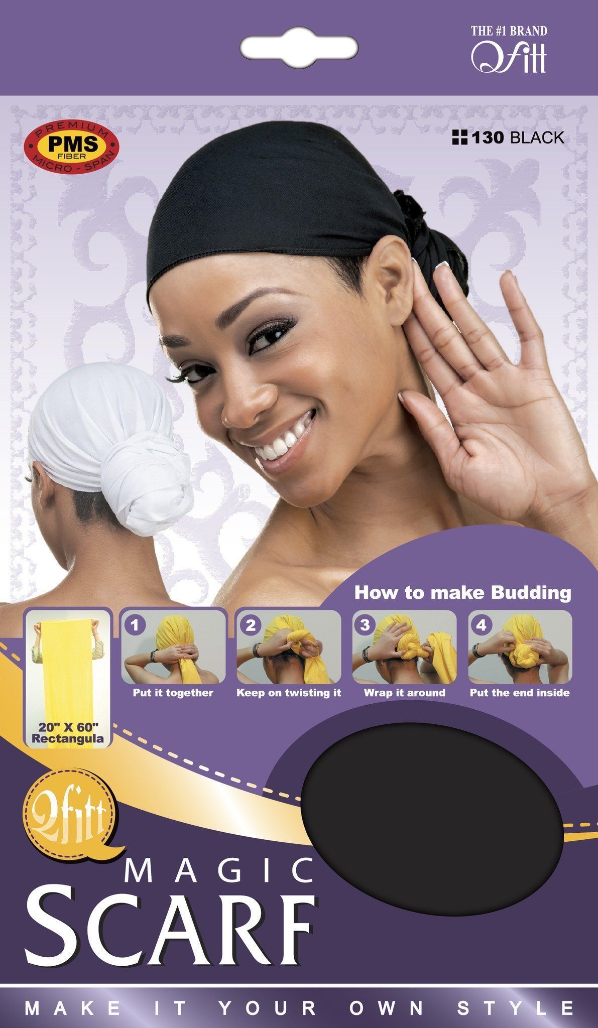 #130 Magic Scarf / Black (12PC)