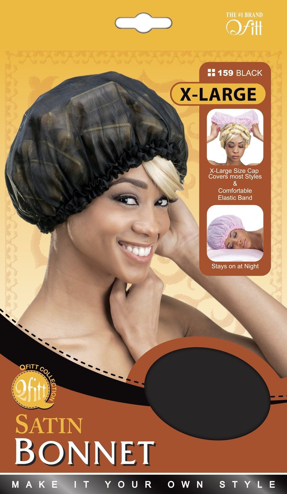  3PCS Extra Large Satin Bonnets for Black Women, Hair Bonnets  for Sleeping Braids Curly Hair, A : Beauty & Personal Care