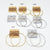 Gold/Silver Dented Hoop Earrings #1620-1650-1660-1675 (PC)