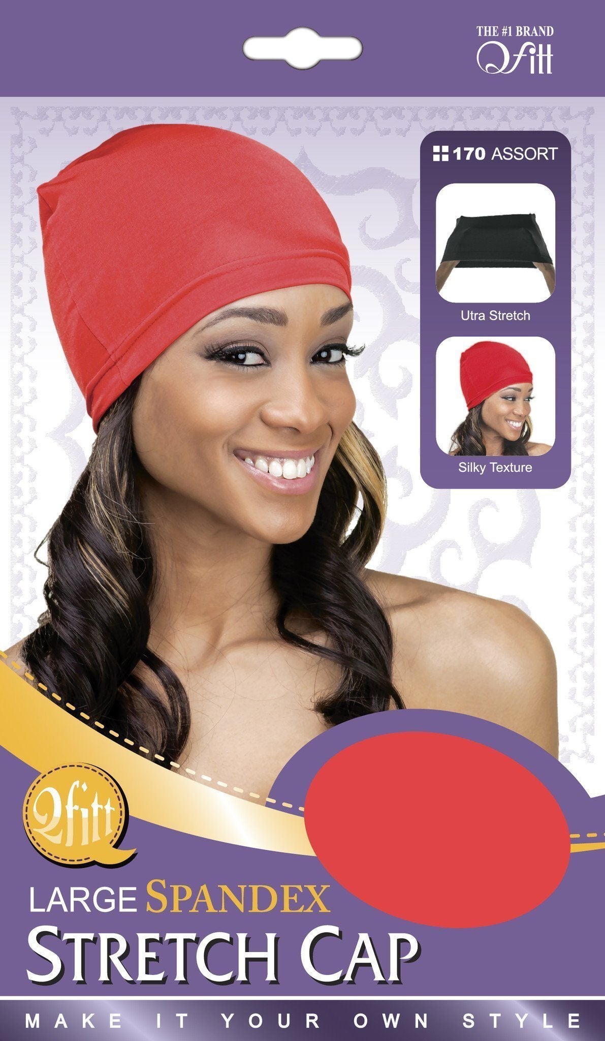 RED by Kiss Silky Satin Durag #HD1-9 (12PC) 