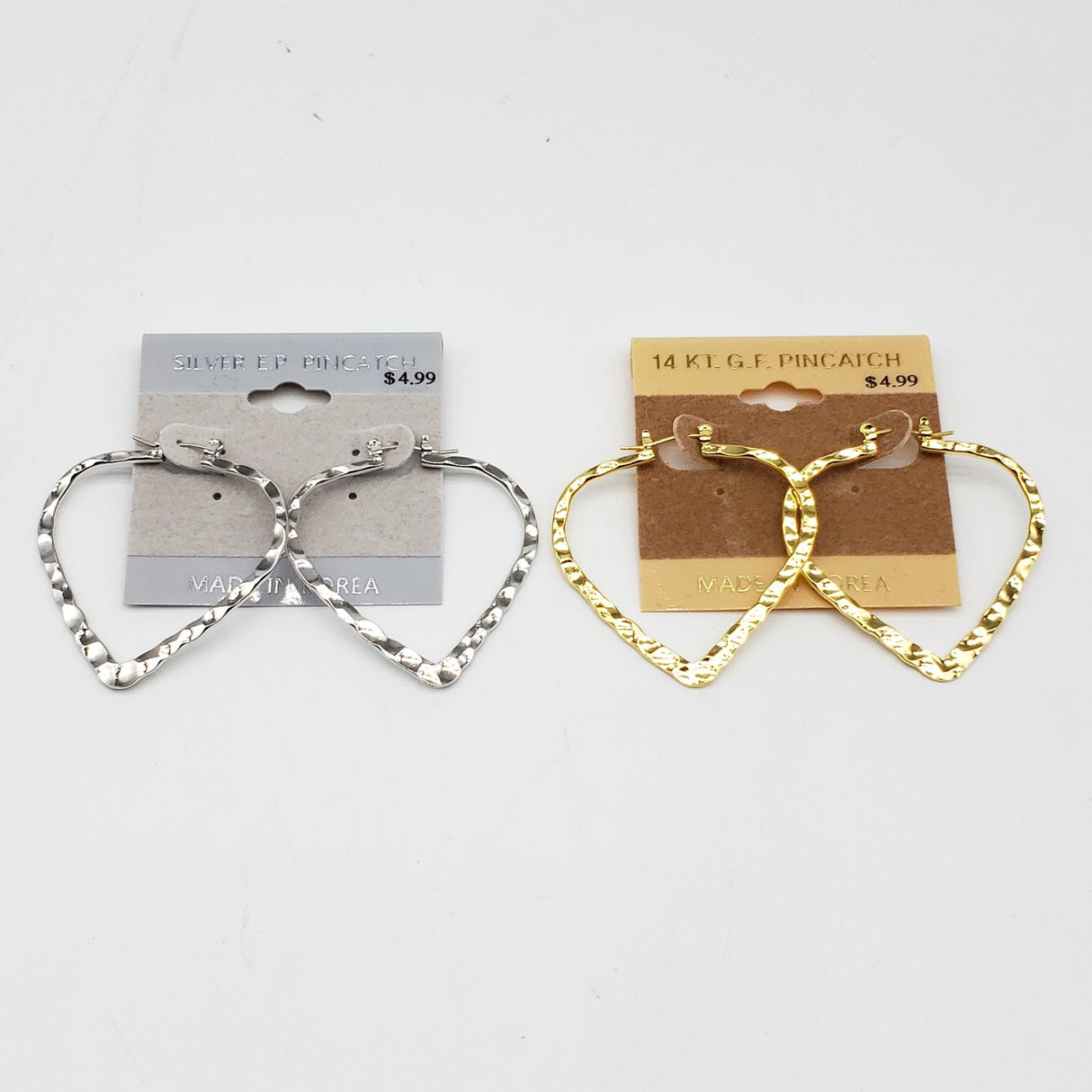 Gold/Silver Strawberry Hoop Earrings #1840 (PC)