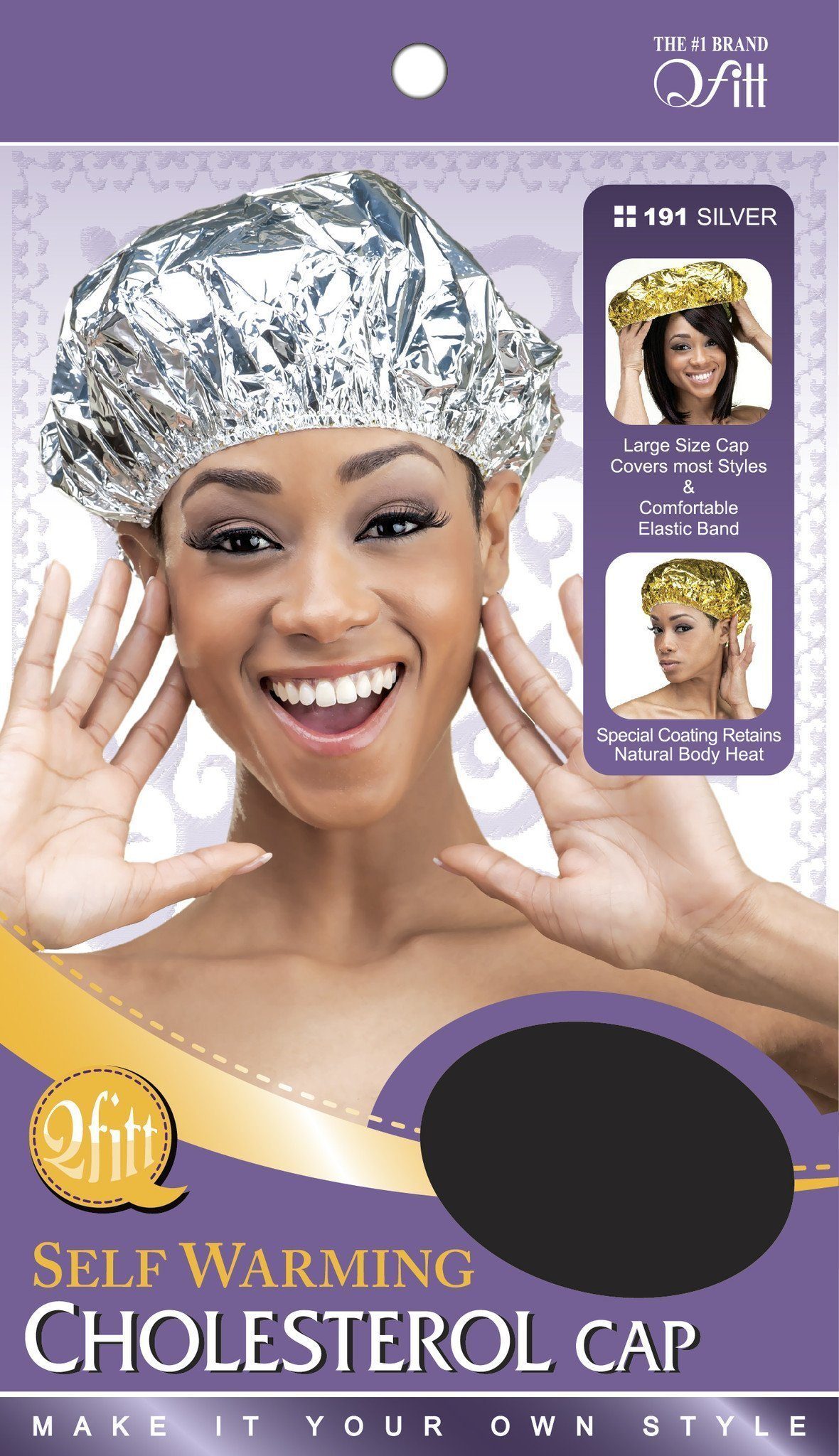 #191 Self Warming Cholesterol Cap / Silver (12PC)