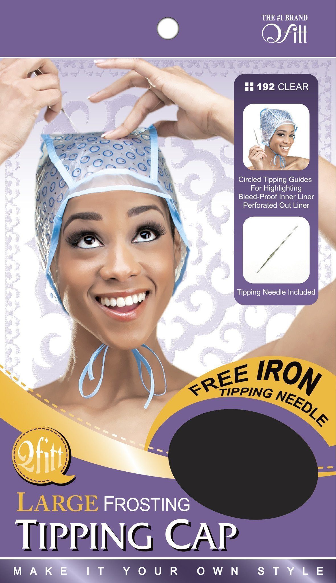 #192 Large Frosting Tipping Cap / Clear (12PC)