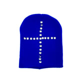 Cross Rhinestone Beanie (Multiple Colors) #AACG0476