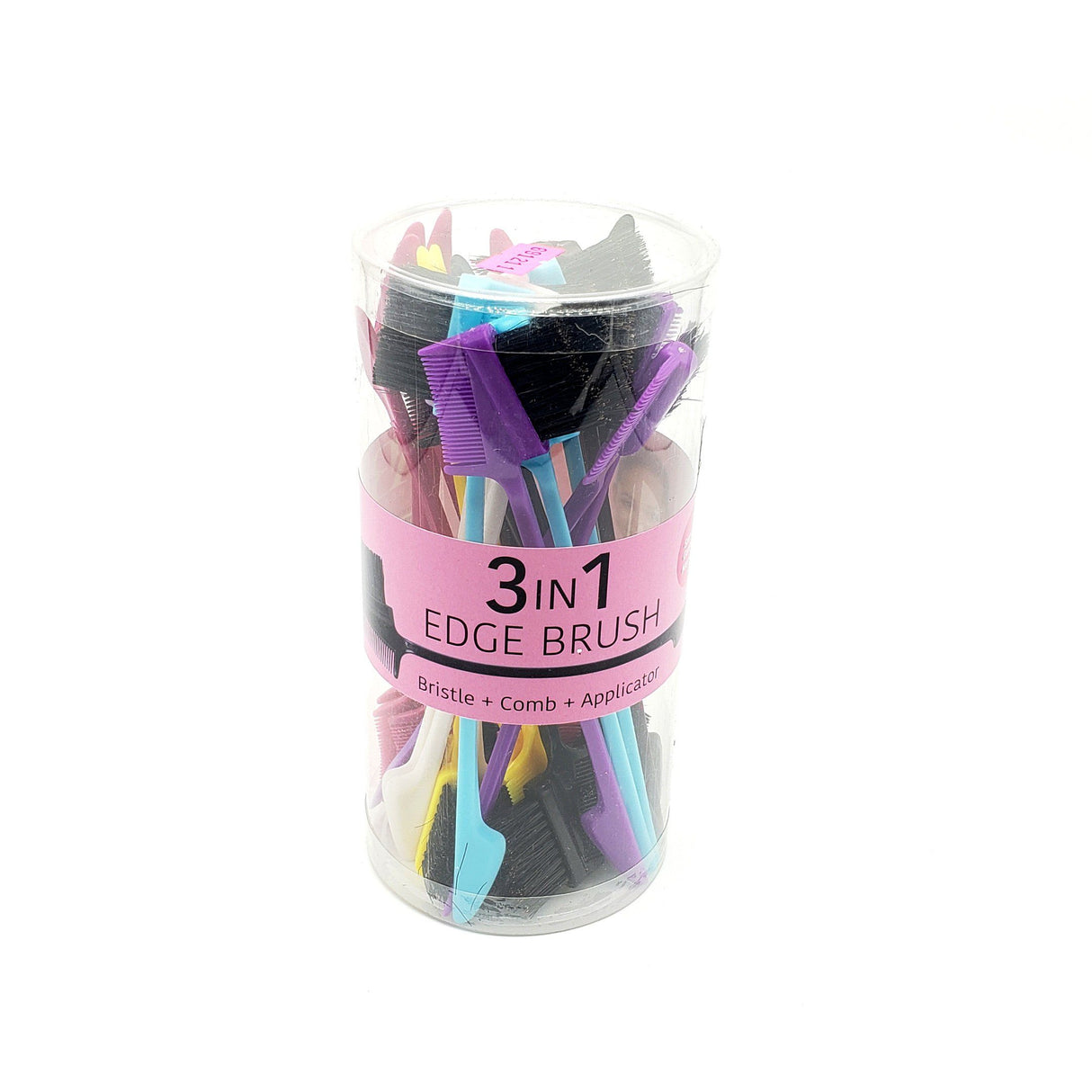 AB 3 in 1 Edge Brush Plastic Point  #ABR0243/LEB1122MIX (60PC)