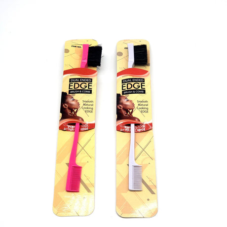 AB Dual Ended Edge Brush & Comb #71014 (12PC)