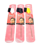 AB 3 in 1 Edge Brush w/ Metal Pin #ABR0253 (12PC)