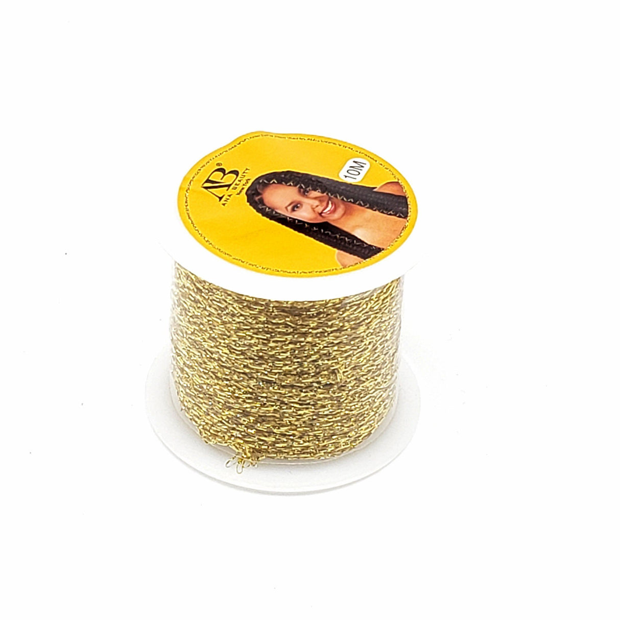 AB Sparkly Gold Braid Thread 10M #ALI0100G (12PC)