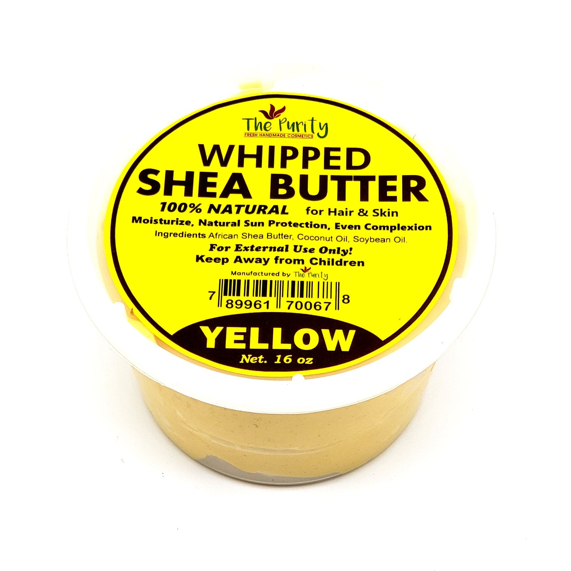 MAKUMBA WHIPPED 100% YELLOW SHEA BUTTER 8oz - Canada wide beauty